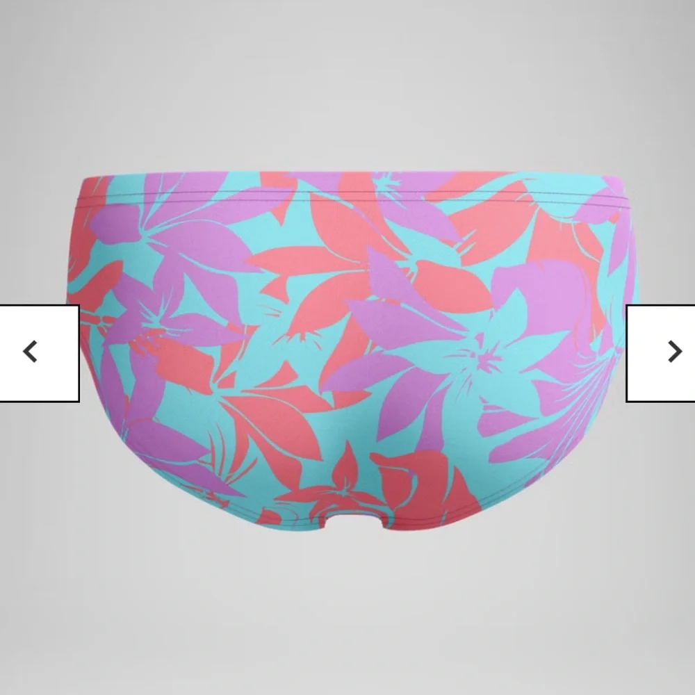 NWT SPEEDO Men's Printed One Brief Purple